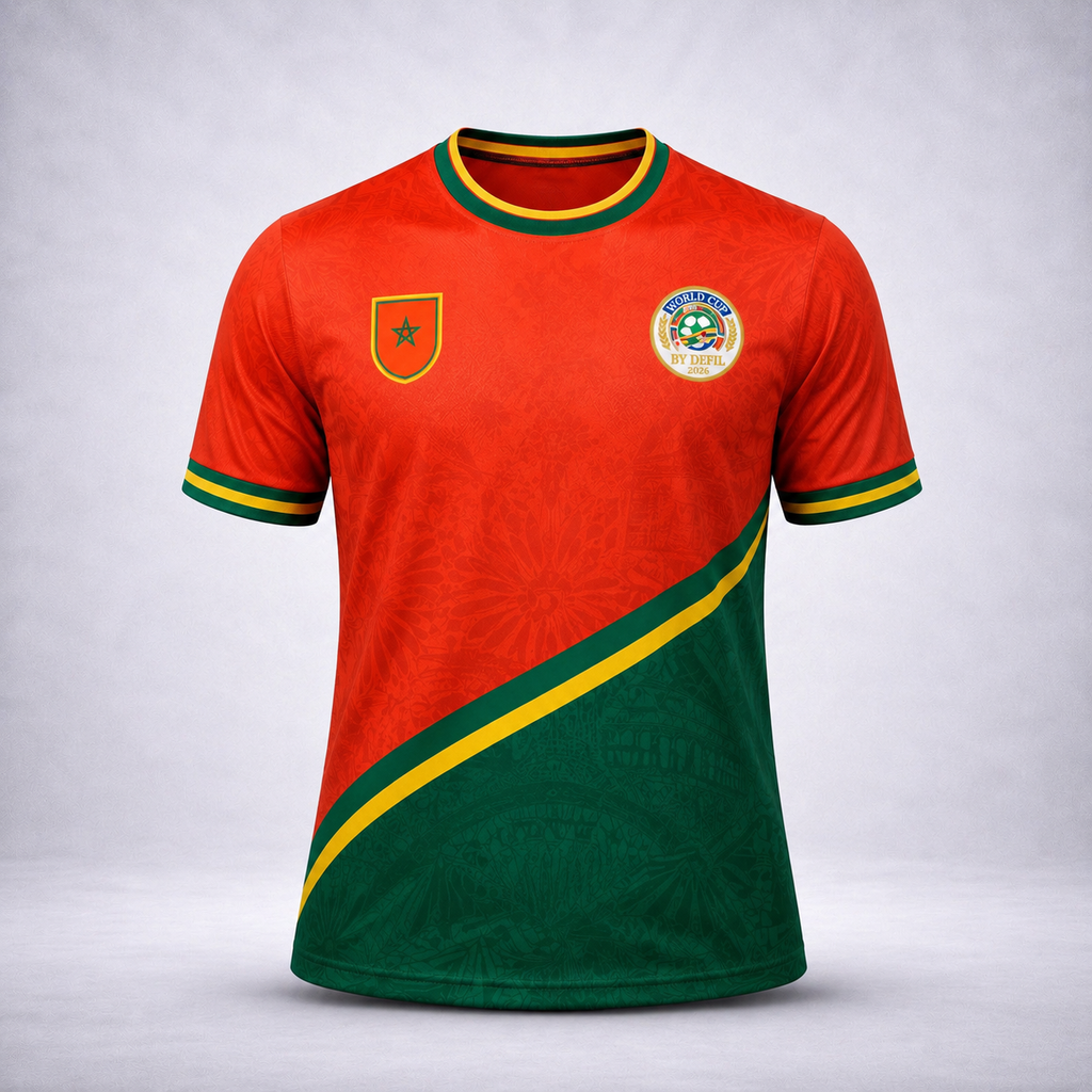 Maillot Maroc Atlas -  Édition Limitée COUPE DU MONDE