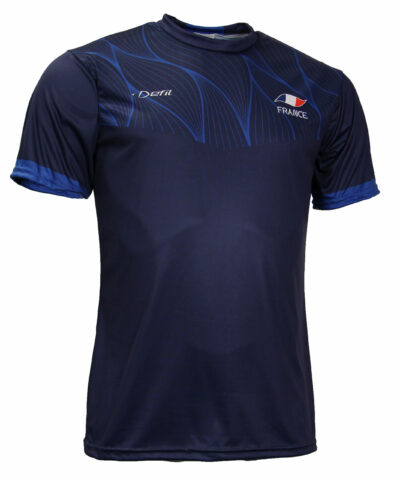 Maillot FRANCE BLEU Manches Courtes Col Rond